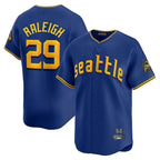 Kooe S.Mariners #29 Cal Raleigh Player Royal City Connect Home Limited Stitched Jerseys