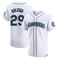 Kooe S.Mariners #29 Cal Raleigh Player White Home Limited Elite Stitched Jerseys