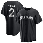 Kooe S.Mariners #2 Cole Young Player Black Home Limited Stitched Jerseys
