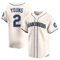 Kooe S.Mariners #2 Cole Young Player Cream Home Limited Stitched Jerseys