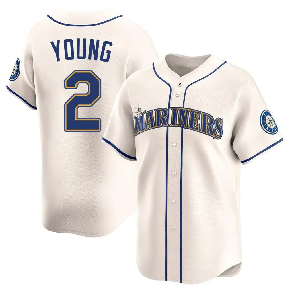 Kooe S.Mariners #2 Cole Young Player Cream Home Limited Stitched Jerseys