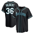 Kooe S.Mariners #36 Logan Gilbert Player Black Fashion Home Limited Stitched Jerseys