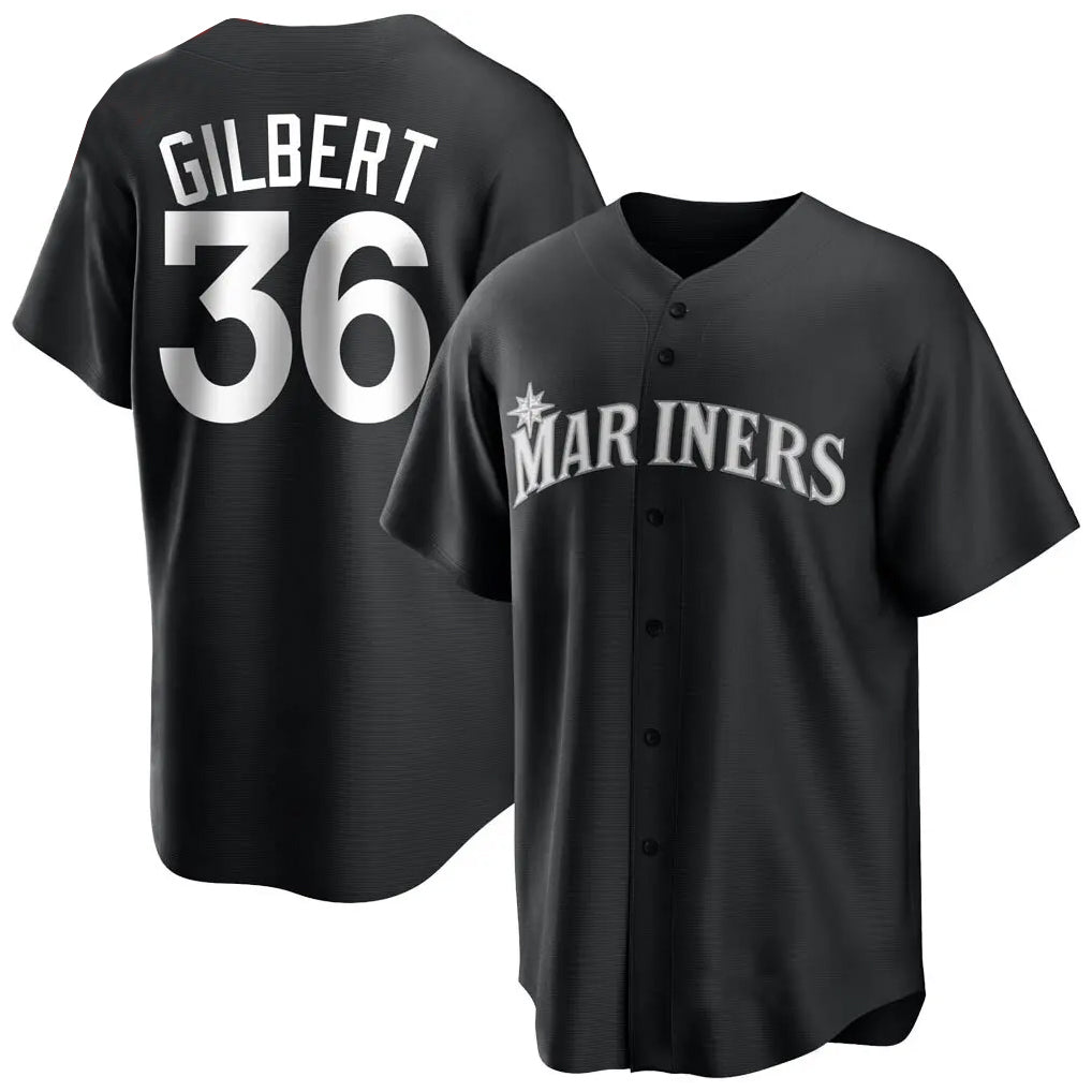 Kooe S.Mariners #36 Logan Gilbert Player Black Home Limited Stitched Jerseys