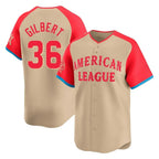 Kooe S.Mariners #36 Logan Gilbert Player Cream American League All-Star Limited Game Stitched Jerseys