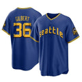 Kooe S.Mariners #36 Logan Gilbert Player Royal City Connect Home Game Stitched Jerseys