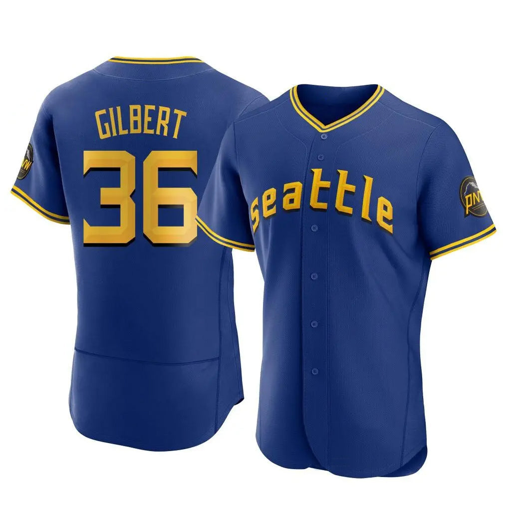Kooe S.Mariners #36 Logan Gilbert Player Royal City Connect Home Limited Elite Stitched Jerseys