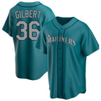 Kooe S.Mariners #36 Logan Gilbert Player Teal Home Game Stitched Jerseys