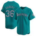 Kooe S.Mariners #36 Logan Gilbert Player Teal Home Limited Stitched Jerseys