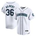 Kooe S.Mariners #36 Logan Gilbert Player White Home Limited Stitched Jerseys
