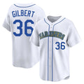 Kooe S.Mariners #36 Logan Gilbert Player White Throwback Cooperstown Collection Limited Game Stitched Jerseys
