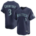 Kooe S.Mariners #3 J.P. Crawford Player Navy Home Limited Stitched Jerseys