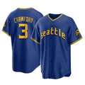 Kooe S.Mariners #3 J.P. Crawford Player Royal City Connect Home Game Stitched Jerseys
