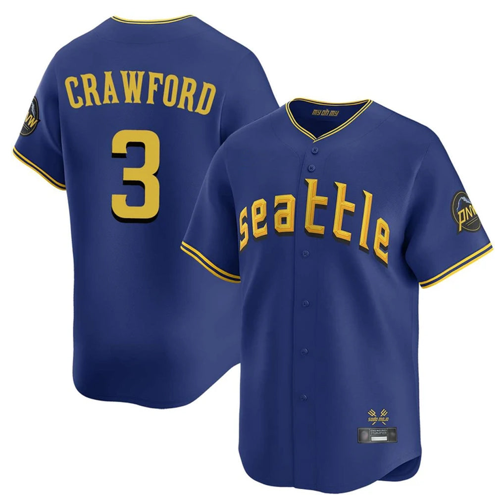 Kooe S.Mariners #3 J.P. Crawford Player Royal City Connect Home Limited Stitched Jerseys