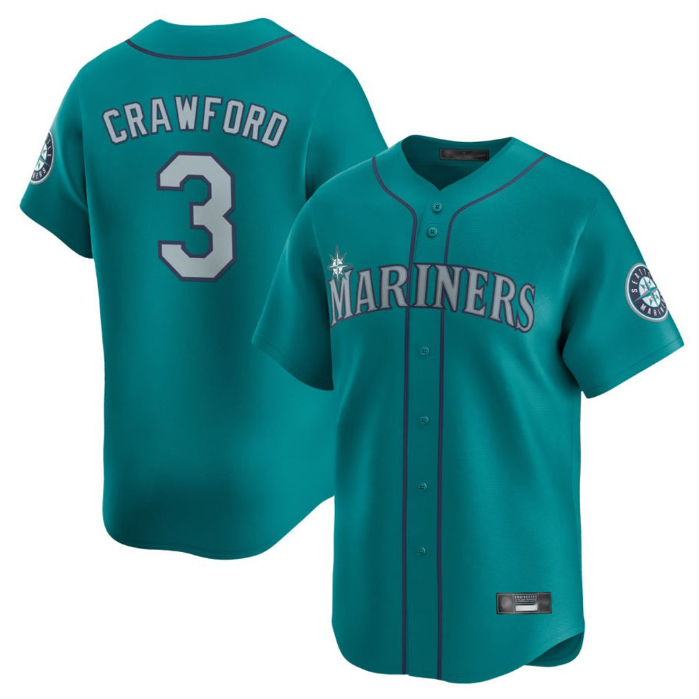 Kooe S.Mariners #3 J.P. Crawford Player Teal Home Limited Stitched Jerseys