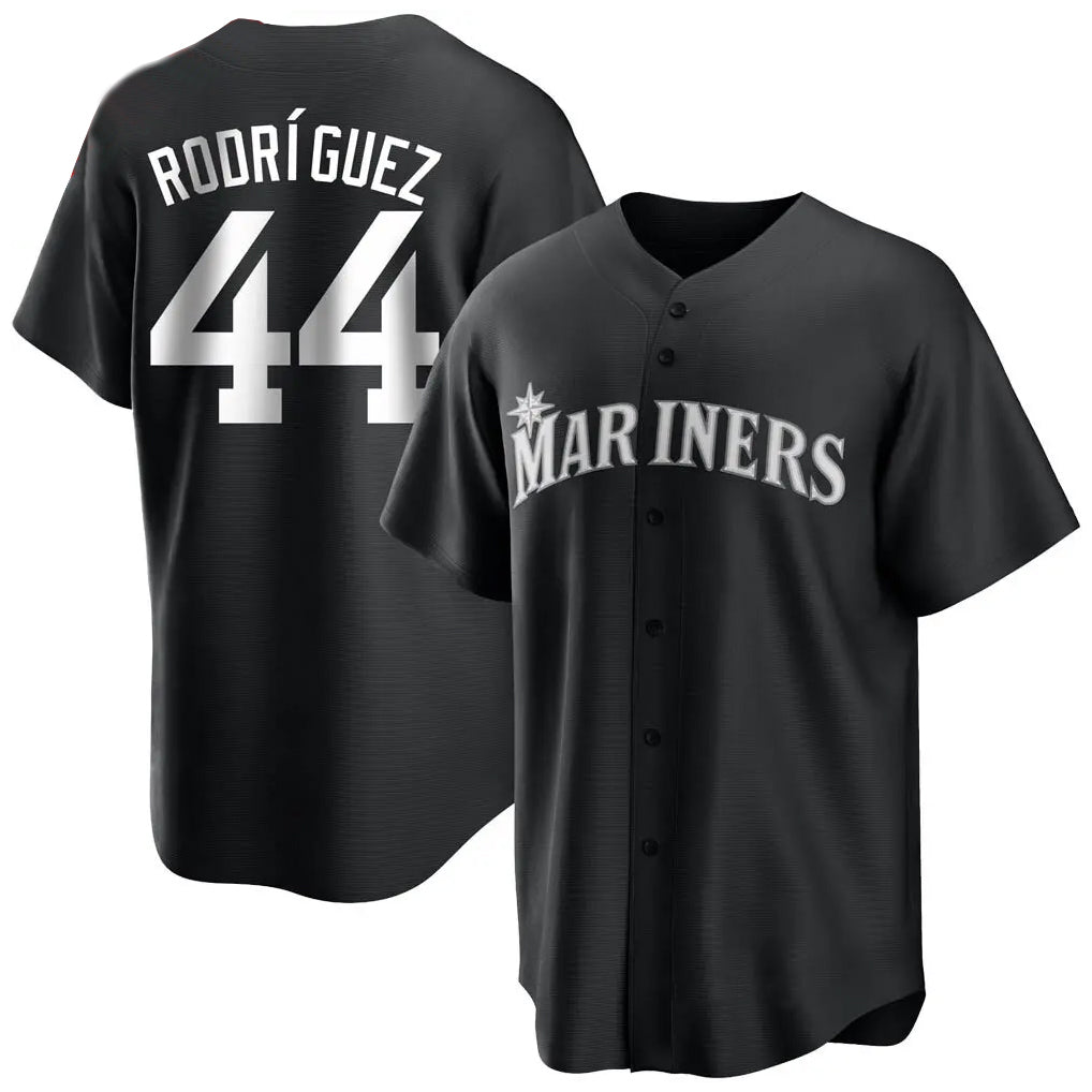 Kooe S.Mariners #44 Julio Rodriguez Player Black Home Limited Stitched Jerseys