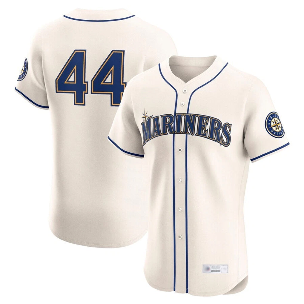 Kooe S.Mariners #44 Julio Rodriguez Player Cream Home Limited Elite Stitched Jerseys