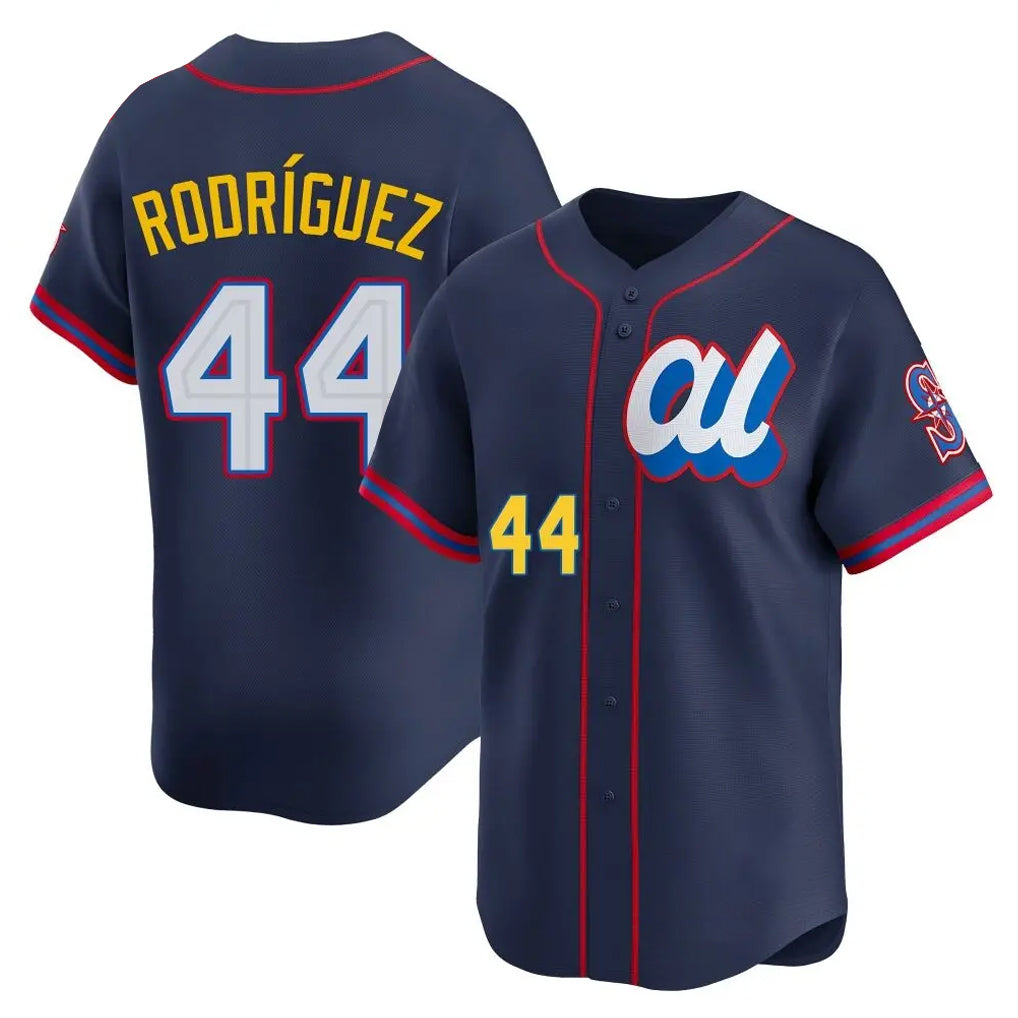 Kooe S.Mariners #44 Julio Rodriguez Player Navy American League All-Star Edition Limited Stitched Jerseys