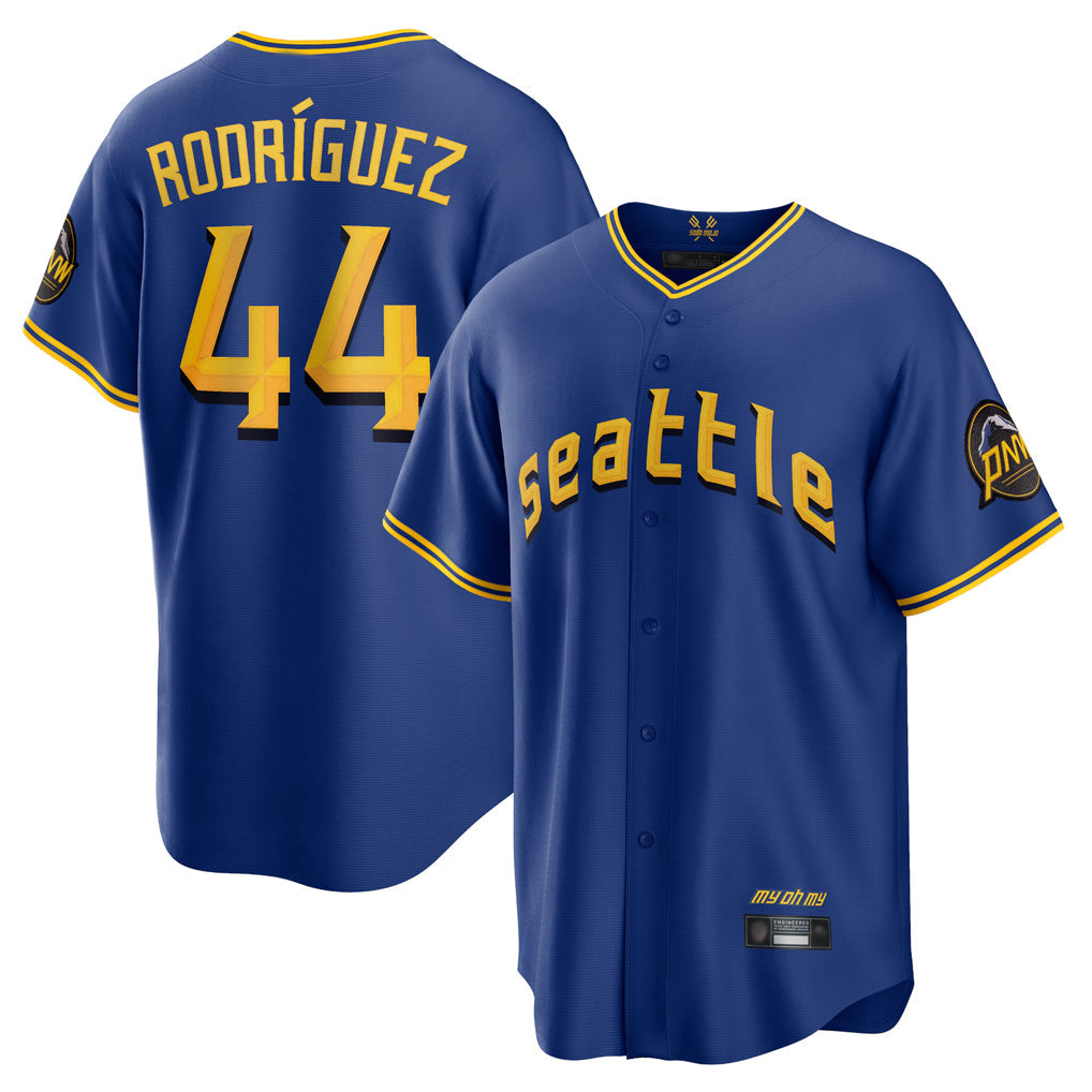 Kooe S.Mariners #44 Julio Rodriguez Player Royal City Connect Home Game Stitched Jerseys