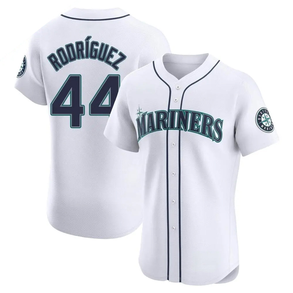 Kooe S.Mariners #44 Julio Rodriguez Player White Home Limited Elite Stitched Jerseys