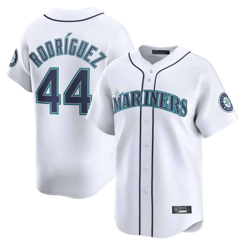 Kooe S.Mariners #44 Julio Rodriguez Player White Home Limited Stitched Jerseys
