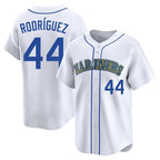 Kooe S.Mariners #44 Julio Rodriguez Player White Pitch Fashion Game Stitched Jerseys