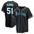Kooe S.Mariners #51 Ichiro Suzuki Player Black Fashion Home Limited Stitched Jerseys