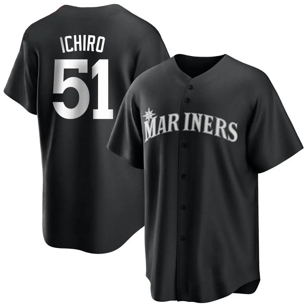 Kooe S.Mariners #51 Ichiro Suzuki Player Black Home Limited Stitched Jerseys