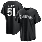 Kooe S.Mariners #51 Ichiro Suzuki Player Black Home Limited Stitched Jerseys