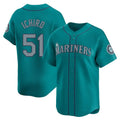 Kooe S.Mariners #51 Ichiro Suzuki Player Teal Home Limited Stitched Jerseys