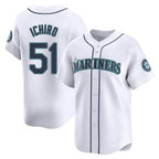 Kooe S.Mariners #51 Ichiro Suzuki Player White Home Limited Stitched Jerseys
