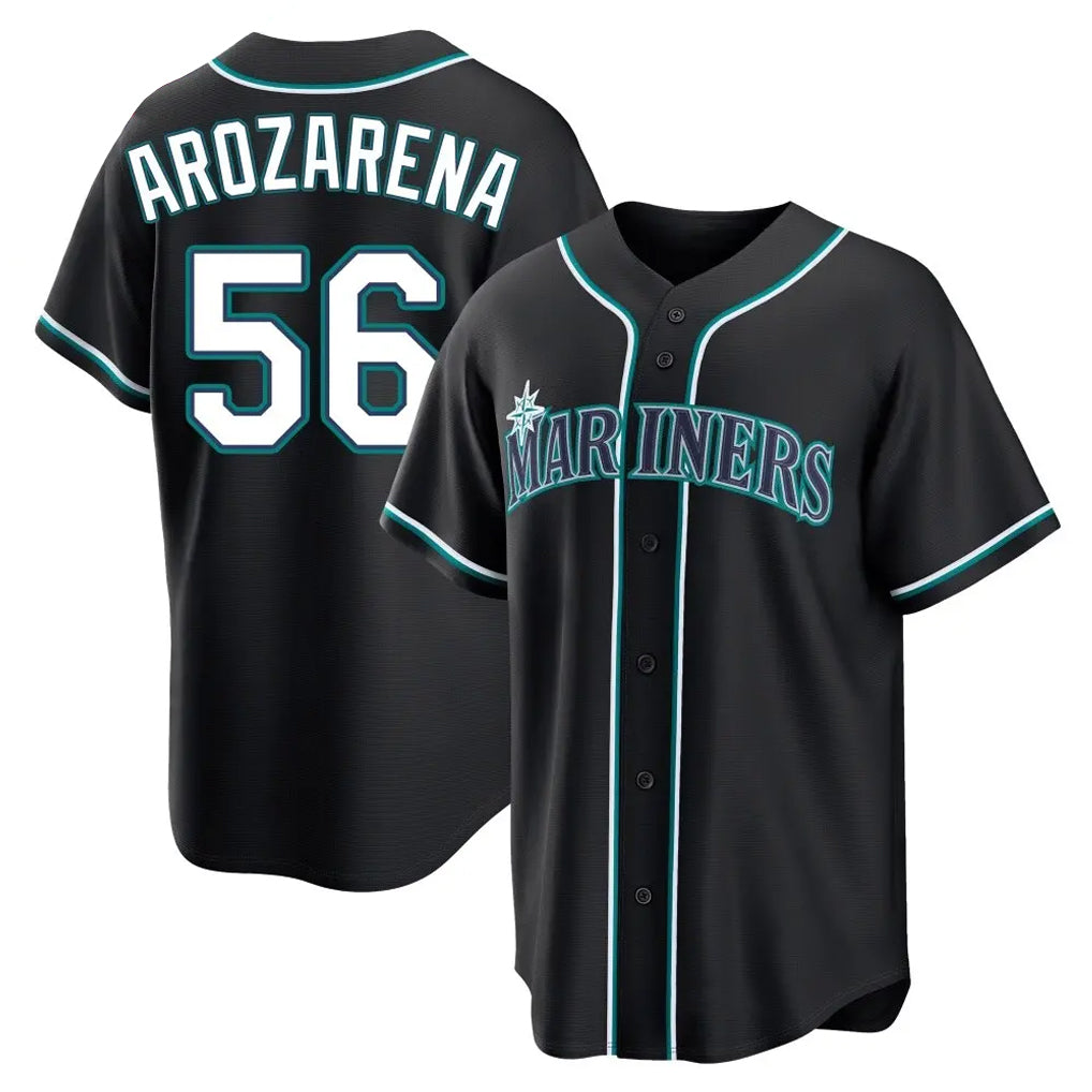 Kooe S.Mariners #56 Randy Arozarena Player Black Fashion Home Limited Stitched Jerseys