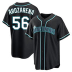 Kooe S.Mariners #56 Randy Arozarena Player Black Fashion Home Limited Stitched Jerseys