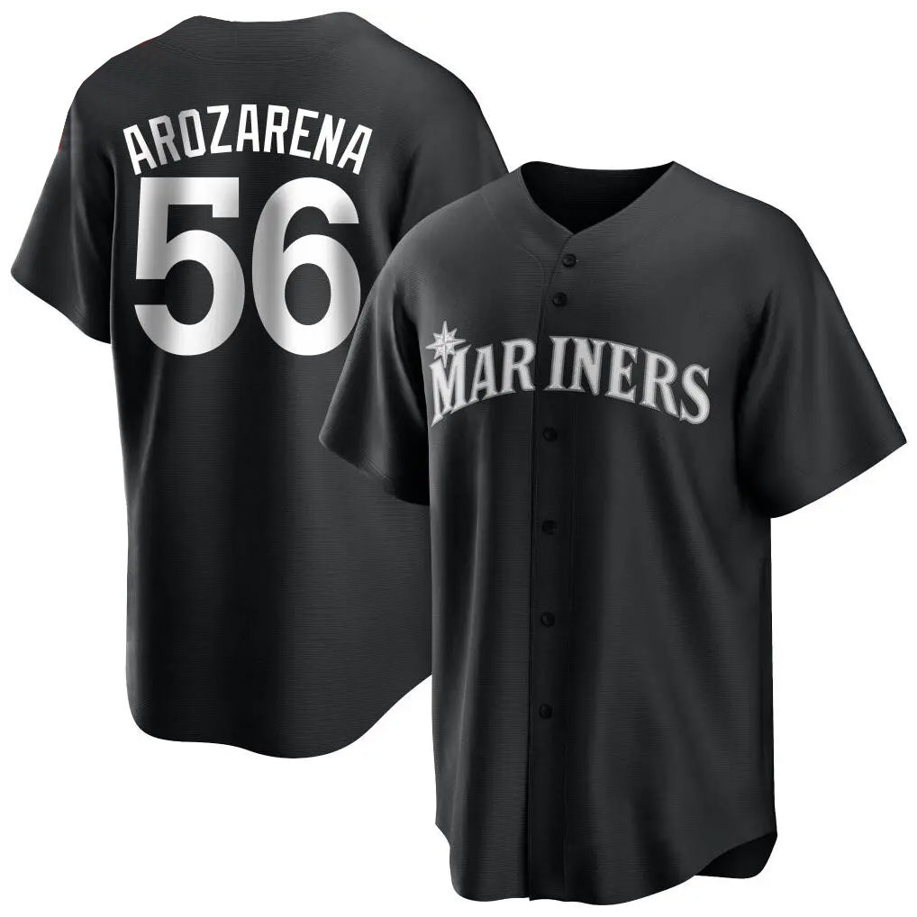 Kooe S.Mariners #56 Randy Arozarena Player Black Home Limited Stitched Jerseys