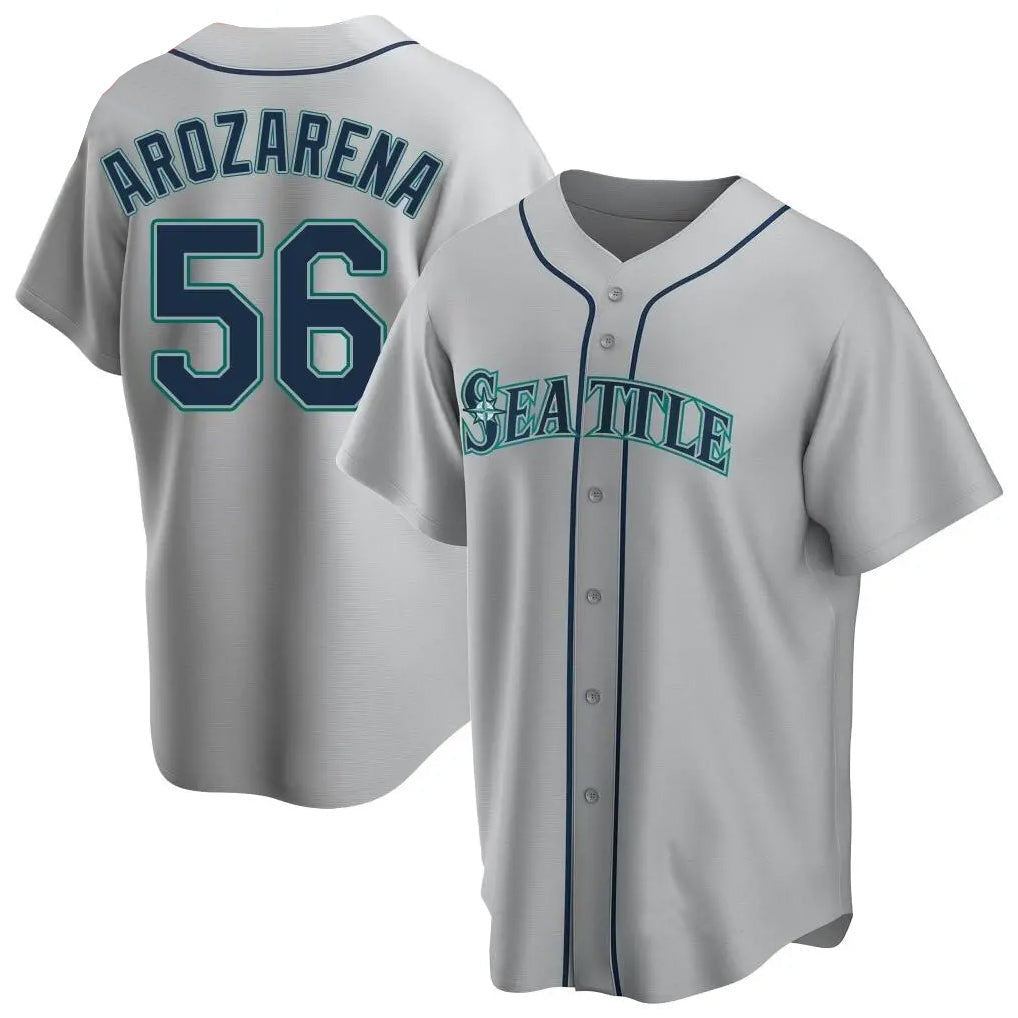 Kooe S.Mariners #56 Randy Arozarena Player Gray Home Game Stitched Jerseys