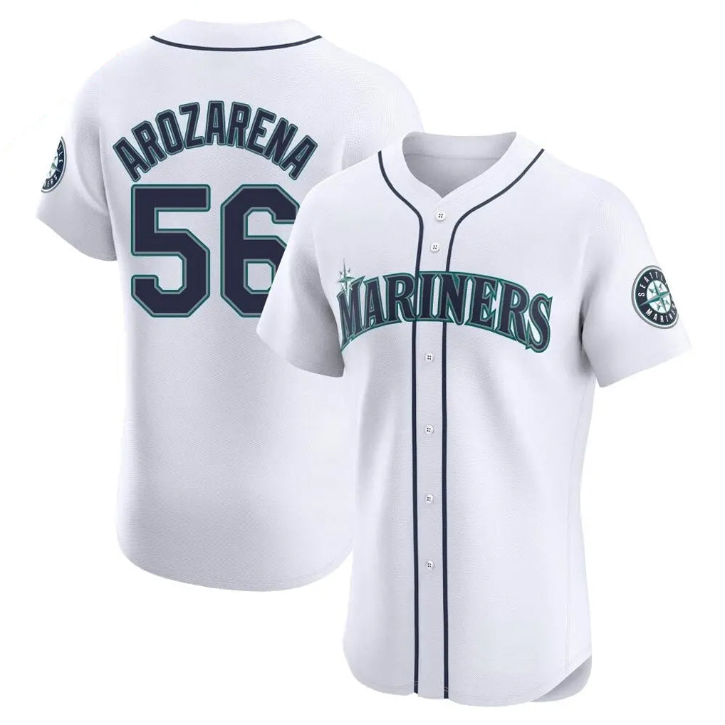Kooe S.Mariners #56 Randy Arozarena Player White Home Limited Elite Stitched Jerseys