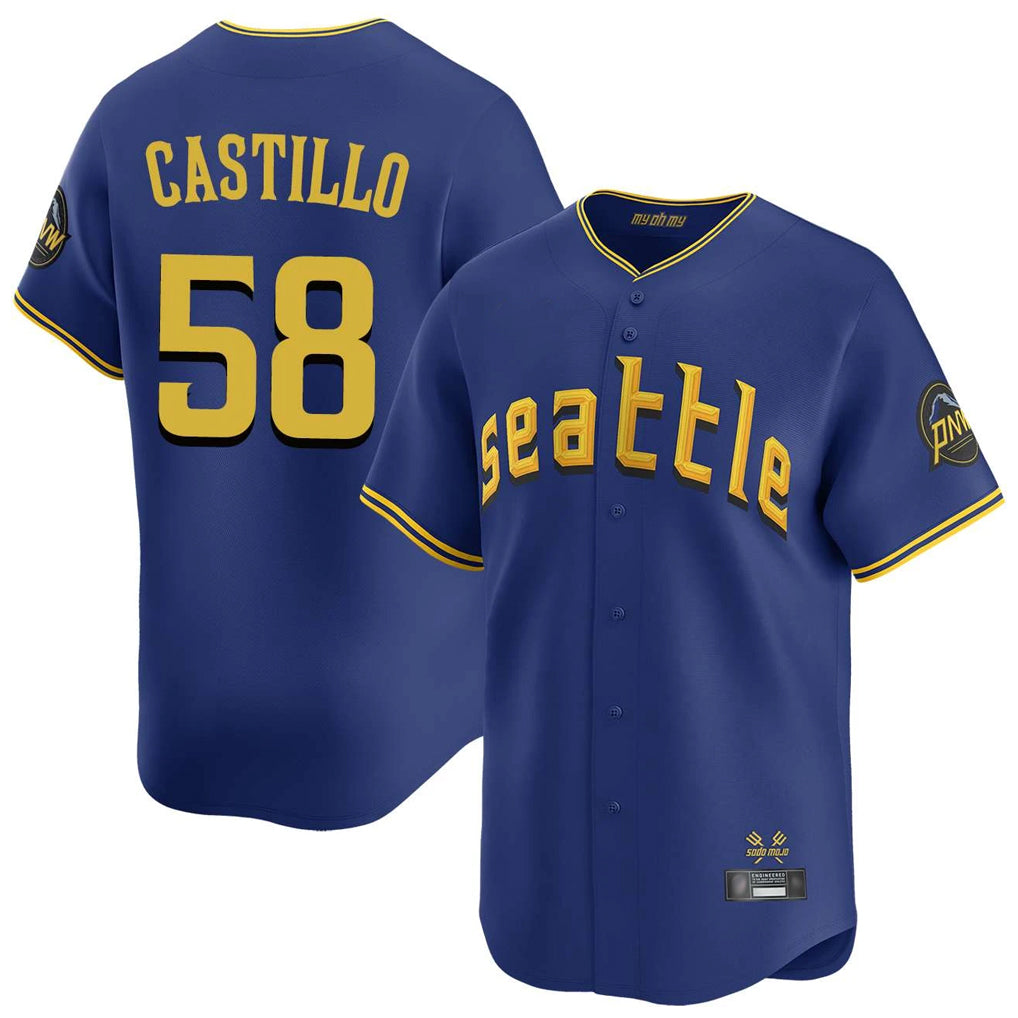 Kooe S.Mariners #58 Luis Castillo Player Royal City Connect Home Limited Stitched Jerseys