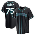 Kooe S.Mariners #75 Andres Munoz Player Black Fashion Home Limited Stitched Jerseys