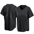 Kooe S.Mariners #75 Andres Munoz Player Black Replica Fashion T-shirt Stitched Jerseys