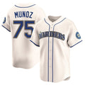 Kooe S.Mariners #75 Andres Munoz Player Cream Home Limited Stitched Jerseys