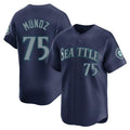 Kooe S.Mariners #75 Andres Munoz Player Navy Home Limited Stitched Jerseys