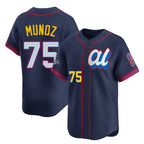 Kooe S.Mariners #75 Andres Munoz Player Navy Limited American League All-Star Edition Stitched Jerseys