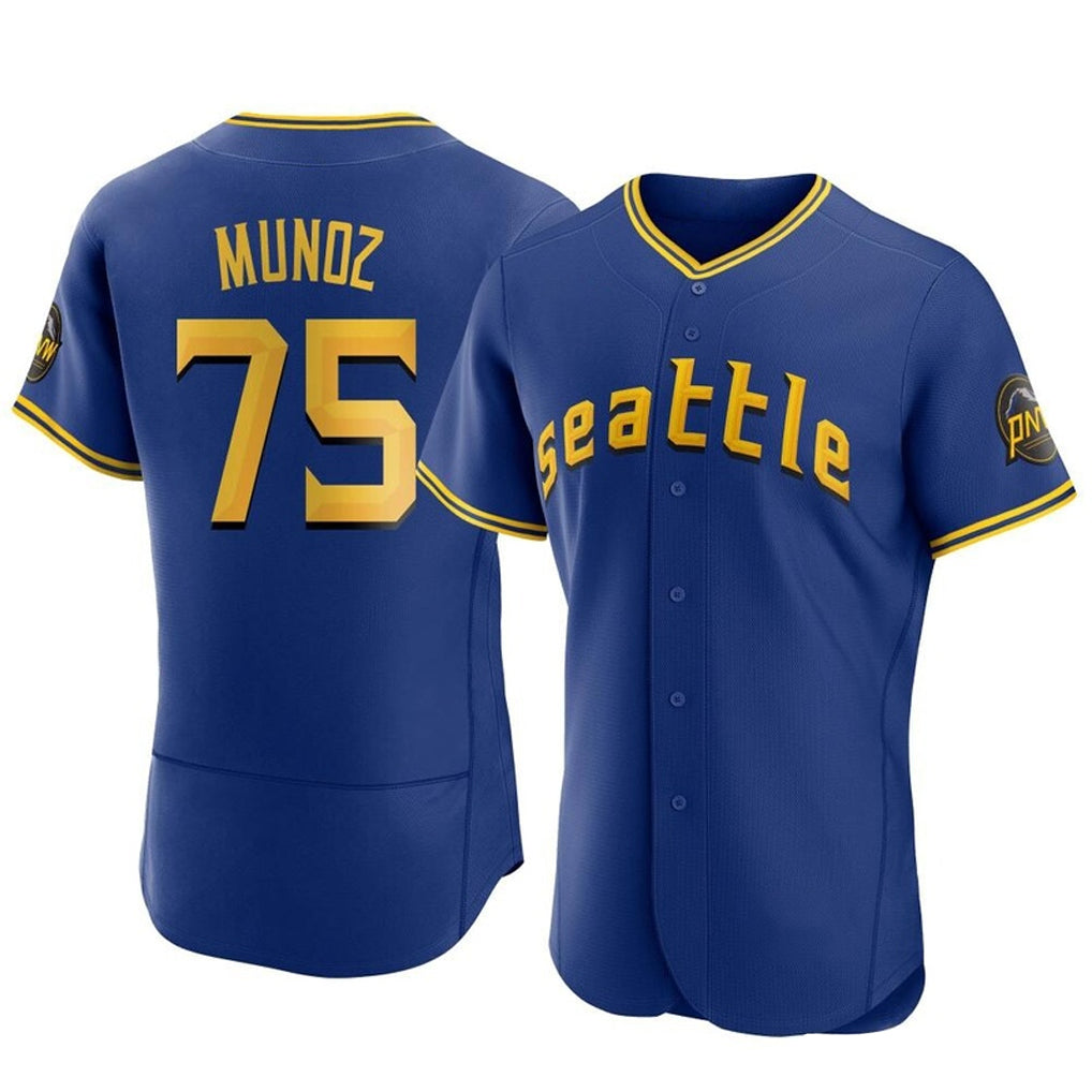 Kooe S.Mariners #75 Andres Munoz Player Royal City Connect Home Limited Elite Stitched Jerseys