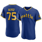 Kooe S.Mariners #75 Andres Munoz Player Royal City Connect Home Limited Elite Stitched Jerseys