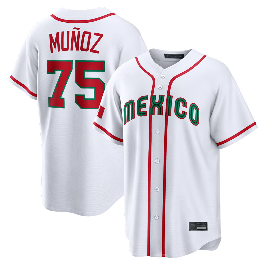Kooe S.Mariners #75 Andres Munoz Player White 2026 World Classic Home Limited Stitched Jerseys