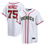 Kooe S.Mariners #75 Andres Munoz Player White 2026 World Classic Home Limited Stitched Jerseys
