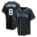 Kooe S.Mariners #8 Dominic Canzone Player Black Fashion Home Limited Stitched Jerseys