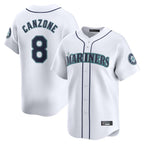 Kooe S.Mariners #8 Dominic Canzone Player White Home Limited Stitched Jerseys