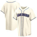 Kooe S.Mariners Blank Player Cream Home Game Stitched Jerseys