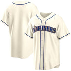 Kooe S.Mariners Blank Player Cream Home Game Stitched Jerseys