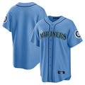 Kooe S.Mariners Blank Player Light Blue Home Limited Stitched Jerseys